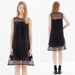 Like new Madewell embroidered scalloped mini dress